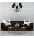 Black chandeliers - Milagro Chandelier VICTORIA BLACK 5xE27 MLP4913 - product 6
