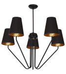 Black chandeliers - Milagro Chandelier VICTORIA BLACK 5xE27 MLP4913 - product 10