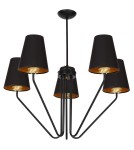 Black chandeliers - Milagro Chandelier VICTORIA BLACK 5xE27 MLP4913 - product 11