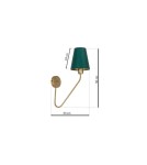 Cantilever wall lamps - Milagro Wall lamp VICTORIA 1xE27 MLP4906 - product 7
