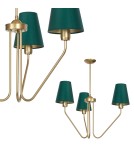 Green chandeliers - Milagro Chandelier VICTORIA 3xE27 MLP4907 - product 1
