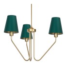 Green chandeliers - Milagro Chandelier VICTORIA 3xE27 MLP4907 - product 3