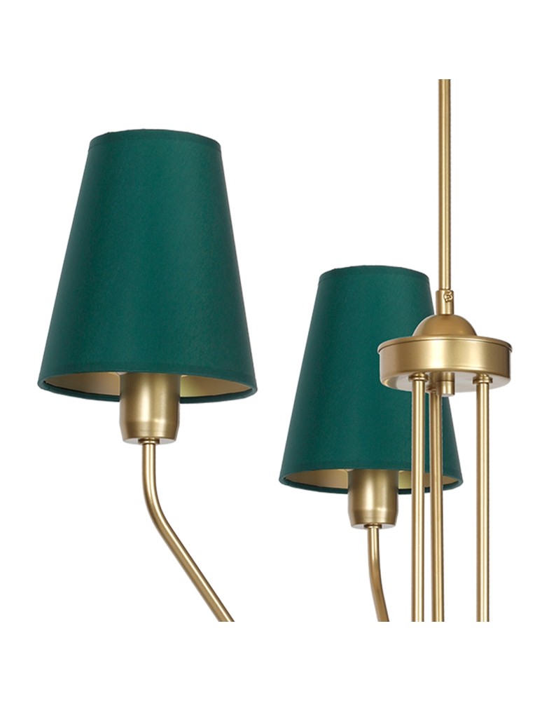 Green chandeliers - Milagro Chandelier VICTORIA 3xE27 MLP4907 - product kolory-swiatla.pl 4
