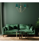Green chandeliers - Milagro Chandelier VICTORIA 3xE27 MLP4907 - product 5