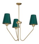 Green chandeliers - Milagro Chandelier VICTORIA 3xE27 MLP4907 - product 10