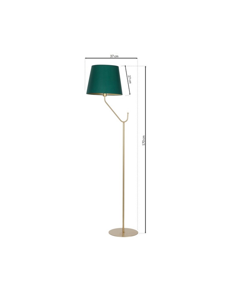 Floor lamps with lampshade - Milagro VICTORIA 1xE27 standing lamp MLP4910 - product kolory-swiatla.pl 7