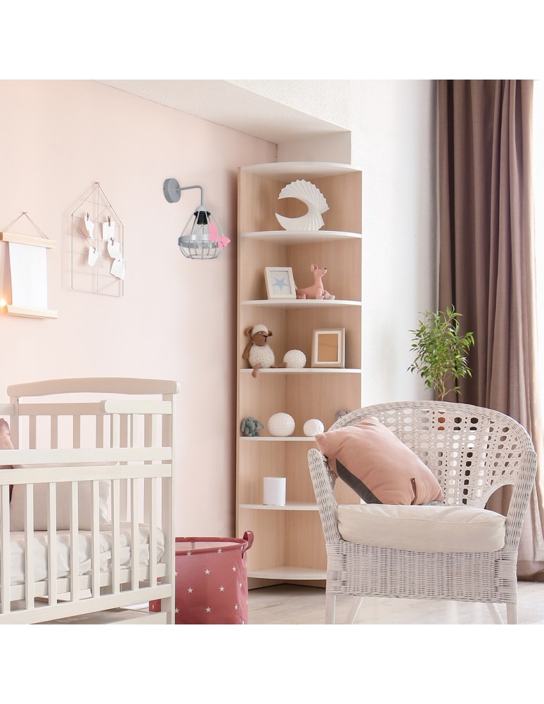 Children's wall lamps - Milagro Wall lamp KAGO GRAY 1xE27 MLP4931 - product kolory-swiatla.pl 3