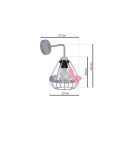 Children's wall lamps - Milagro Wall lamp KAGO GRAY 1xE27 MLP4931 - product 7