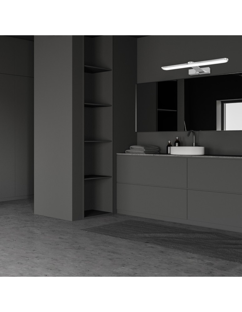 Bathroom wall lamps - Milagro Wall lamp SPLASH CHROME 40cm 8W LED ML5613 - product kolory-swiatla.pl 5