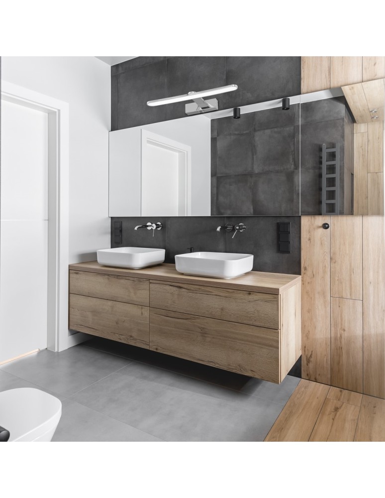 Bathroom wall lamps - Milagro Wall lamp SPLASH CHROME 40cm 8W LED ML5613 - product kolory-swiatla.pl 6