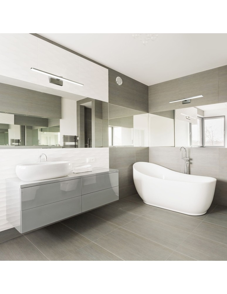 Bathroom wall lamps - Milagro Wall lamp SPLASH CHROME 60cm 12W LED ML5614 - product kolory-swiatla.pl 9