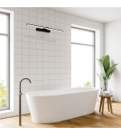 Bathroom wall lamps - Milagro Wall lamp SPLASH BLACK 40cm 8W LED ML5615 - product 4