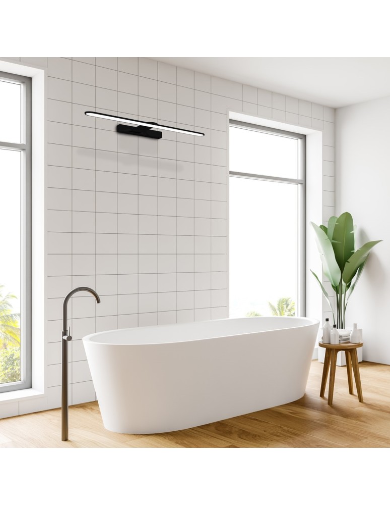 Bathroom wall lamps - Milagro Wall lamp SPLASH BLACK 40cm 8W LED ML5615 - product kolory-swiatla.pl 4