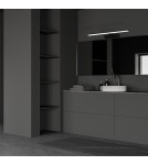 Bathroom wall lamps - Milagro Wall lamp SPLASH BLACK 40cm 8W LED ML5615 - product 6