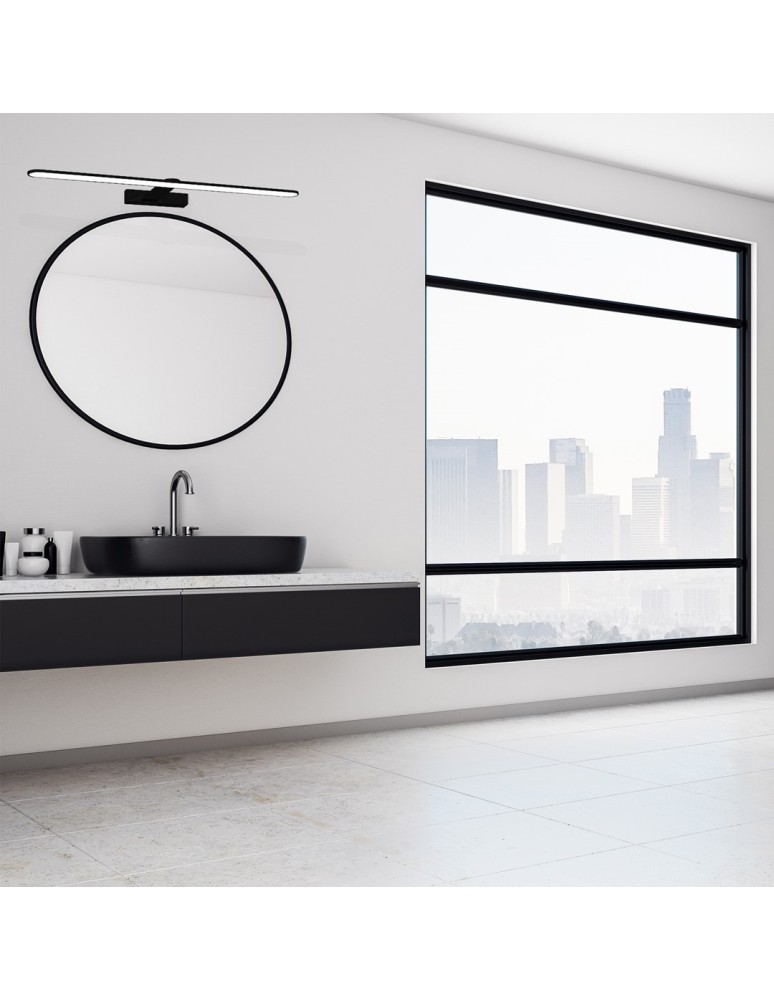 Bathroom wall lamps - Milagro Wall lamp SPLASH BLACK 60cm 12W LED ML5616 - product kolory-swiatla.pl 4