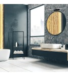 Bathroom wall lamps - Milagro Wall lamp SPLASH BLACK 60cm 12W LED ML5616 - product 5