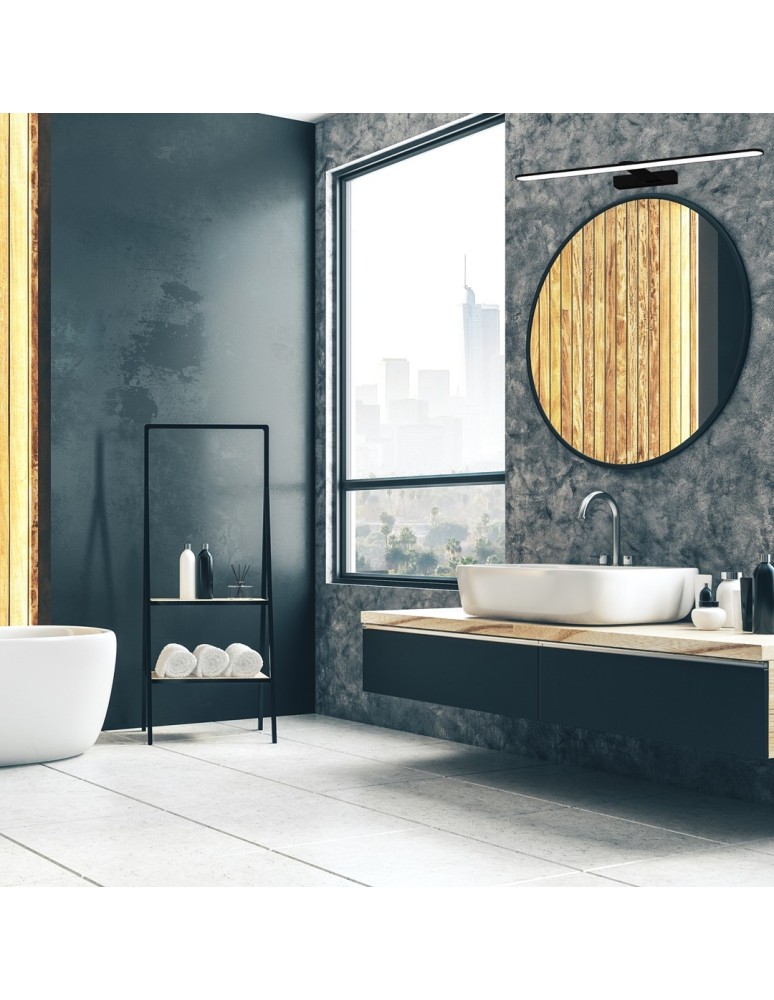 Bathroom wall lamps - Milagro Wall lamp SPLASH BLACK 60cm 12W LED ML5616 - product kolory-swiatla.pl 5