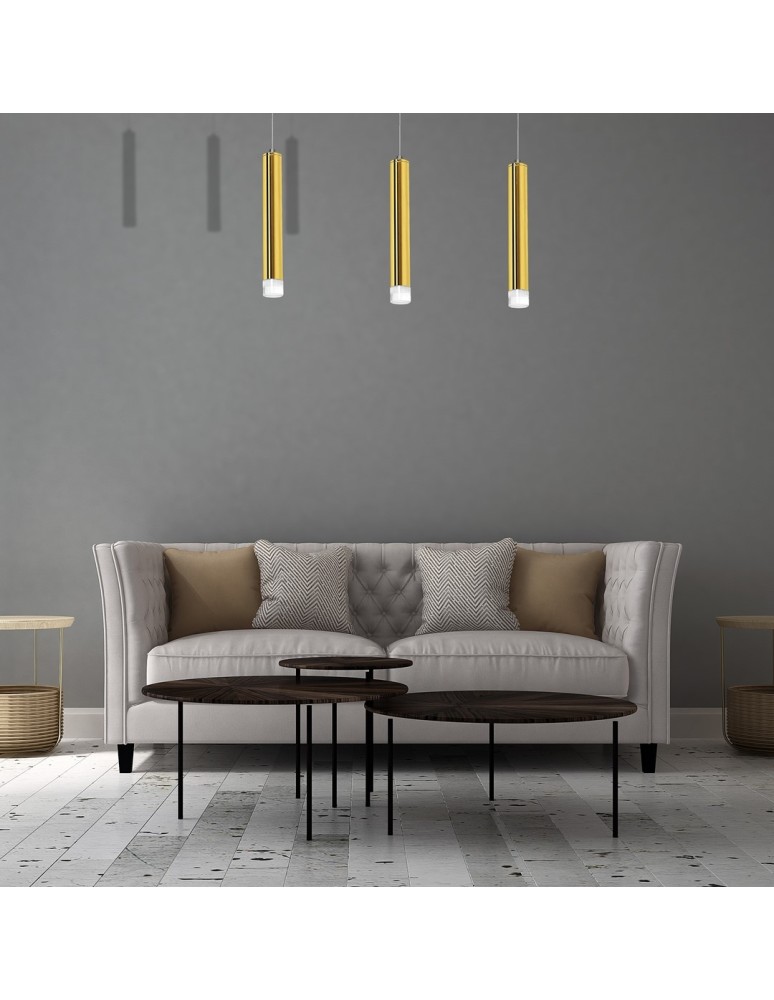 Pendant lamps - Milagro GOLDIE 3x5W LED pendant lamp ML5714 - product kolory-swiatla.pl 7