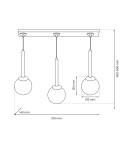 Milagro Lampa wisząca PARMA 3xE14 MLP4821