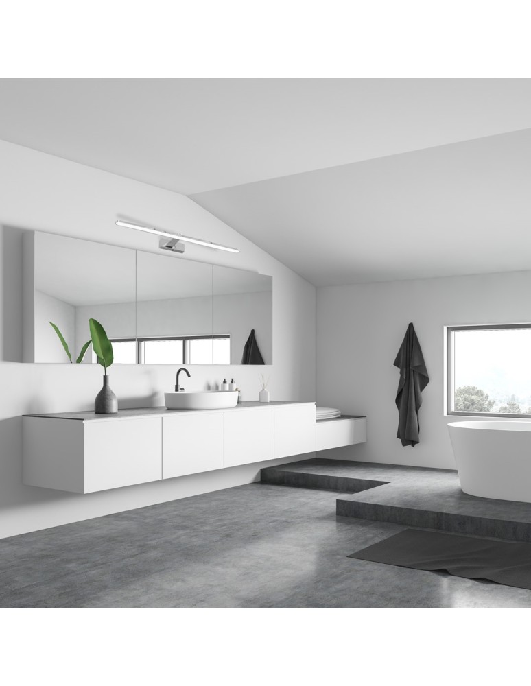 Bathroom wall lamps - Milagro Wall lamp SPLASH CHROME 80cm 16W LED ML5722 - product kolory-swiatla.pl 5