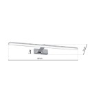 Bathroom wall lamps - Milagro Wall lamp SPLASH CHROME 80cm 16W LED ML5722 - product 7