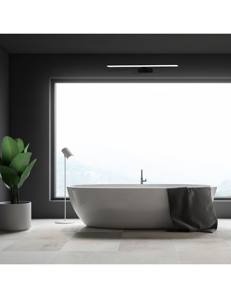 Bathroom wall lamps - Milagro Wall lamp SPLASH BLACK 80cm 16W LED ML5723 - product kolory-swiatla.pl 6