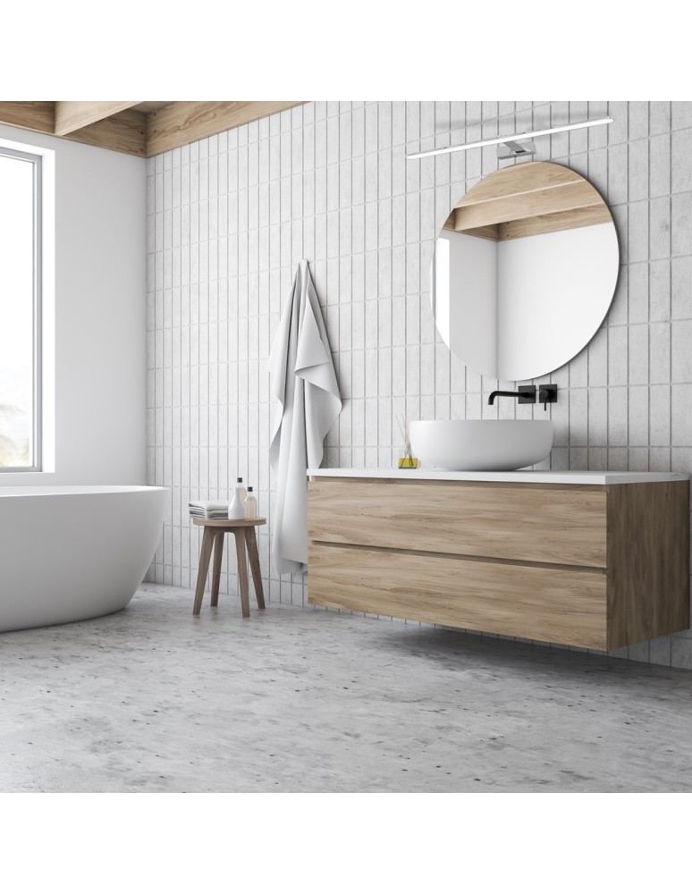 Bathroom wall lamps - Milagro Wall lamp SPLASH CHROME 100cm 21W LED ML5724 - product kolory-swiatla.pl 6