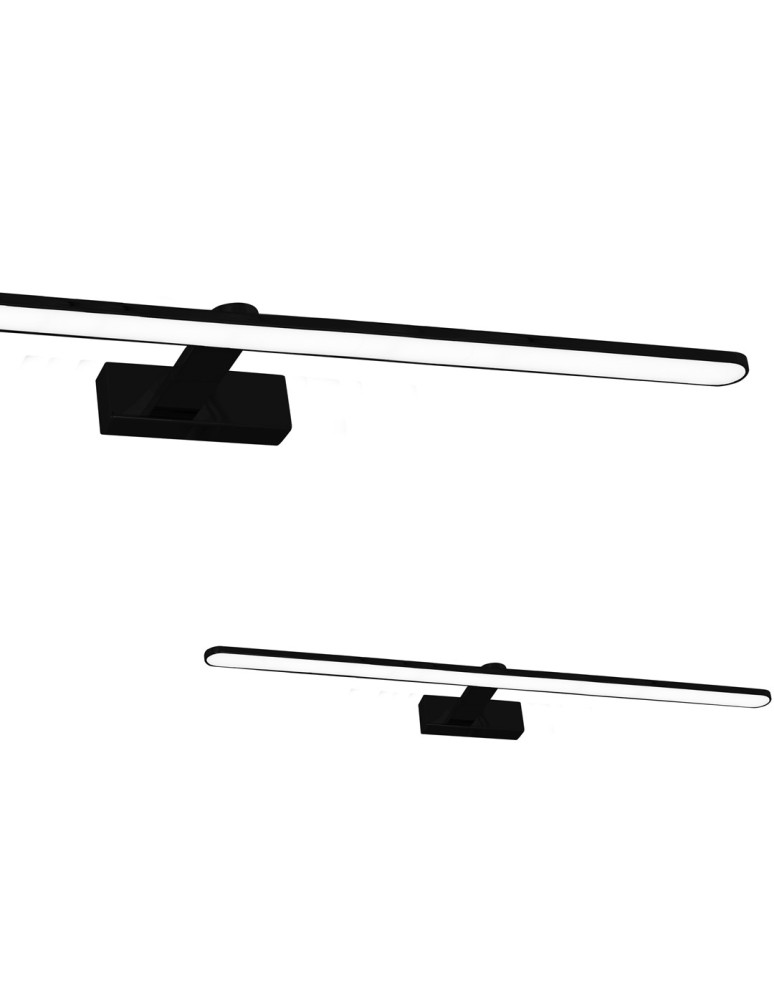 Bathroom wall lamps - Milagro Wall lamp SPLASH BLACK 100cm 21W LED ML5725 - product kolory-swiatla.pl 1