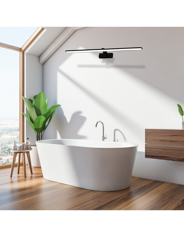 Bathroom wall lamps - Milagro Wall lamp SPLASH BLACK 100cm 21W LED ML5725 - product kolory-swiatla.pl 5