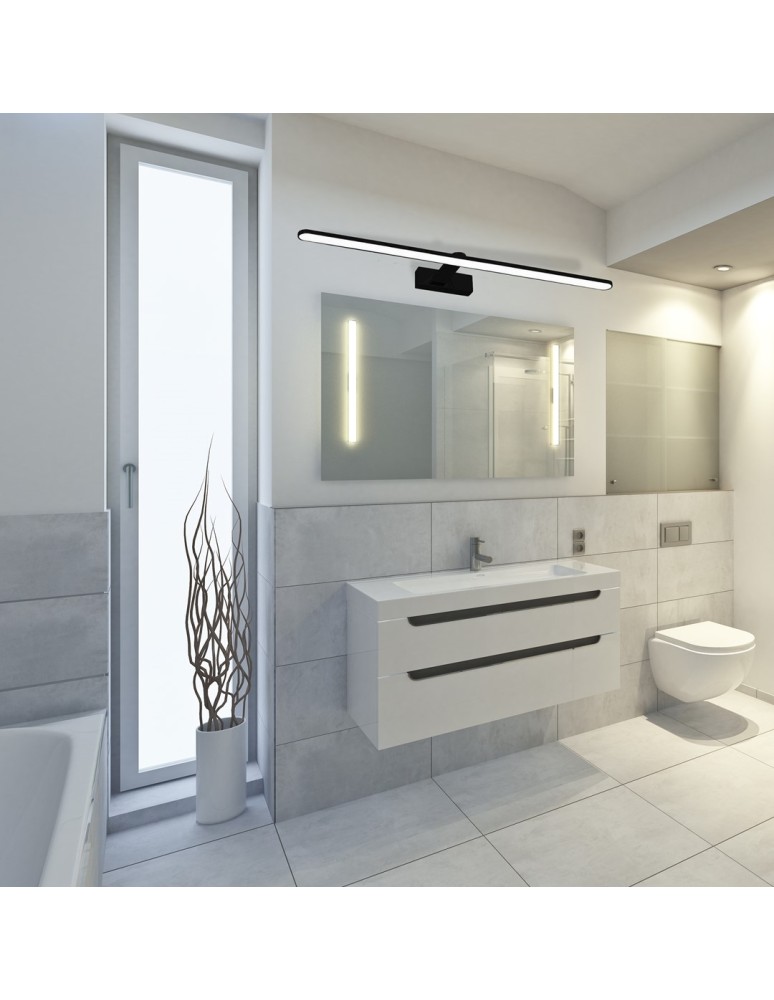 Bathroom wall lamps - Milagro Wall lamp SPLASH BLACK 100cm 21W LED ML5725 - product kolory-swiatla.pl 6