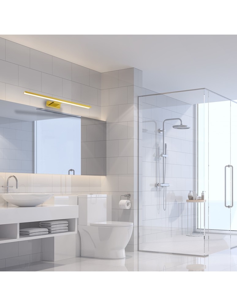 Bathroom wall lamps - Milagro Wall lamp SHINE GOLD 60cm 13,8W LED ML5734 - product kolory-swiatla.pl 5