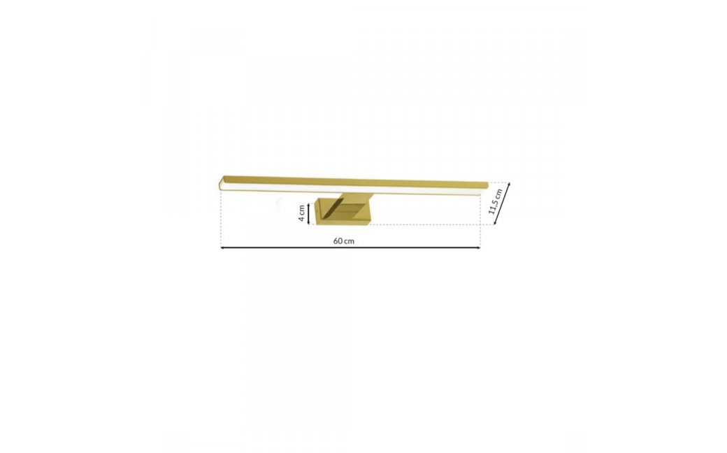 Milagro Kinkiet SHINE GOLD 60cm 13,8W LED ML5734