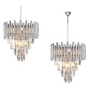 Glamour chandeliers - Milagro Chandelier MADISON CHROME 9xE14 ML5991 - product 1