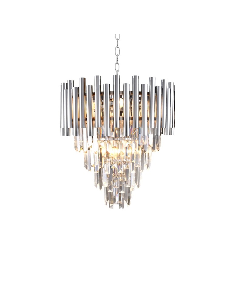 Glamour chandeliers - Milagro Chandelier MADISON CHROME 9xE14 ML5991 - product kolory-swiatla.pl 3