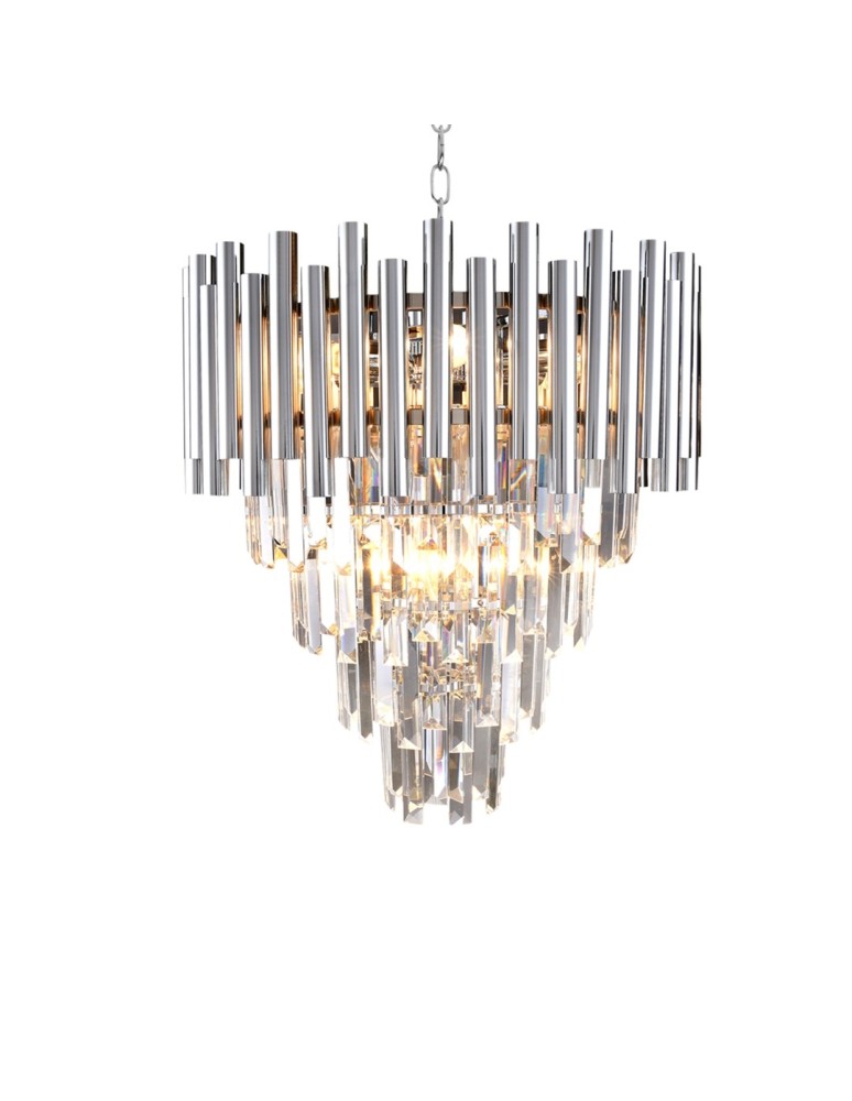 Glamour chandeliers - Milagro Chandelier MADISON CHROME 9xE14 ML5991 - product kolory-swiatla.pl 4