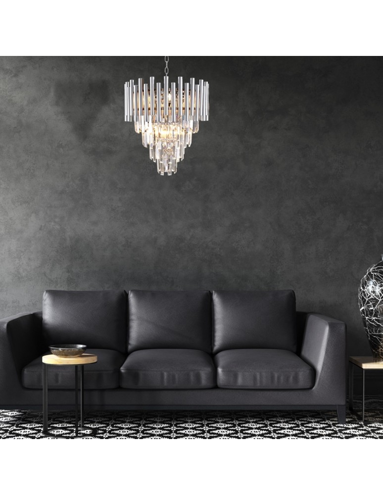 Glamour chandeliers - Milagro Chandelier MADISON CHROME 9xE14 ML5991 - product kolory-swiatla.pl 6