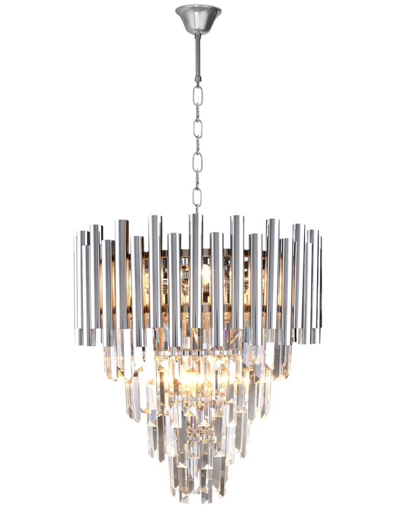 Glamour chandeliers - Milagro Chandelier MADISON CHROME 9xE14 ML5991 - product kolory-swiatla.pl 9