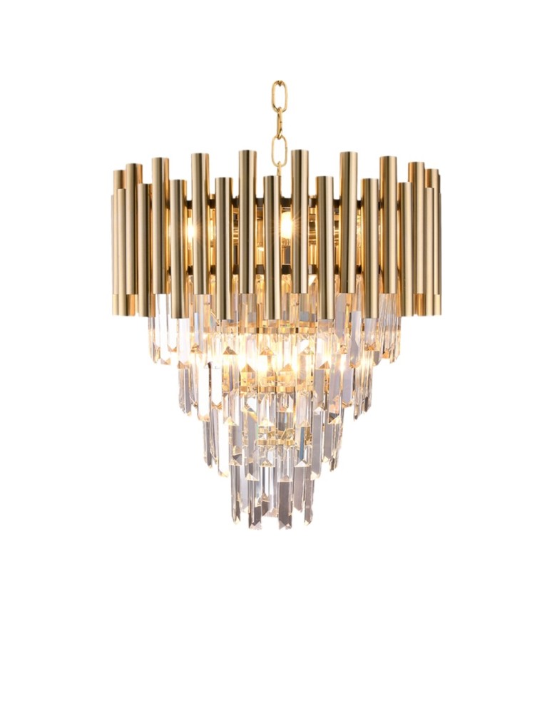 Glamour chandeliers - Milagro Chandelier MADISON GOLD 9xE14 ML5992 - product kolory-swiatla.pl 4