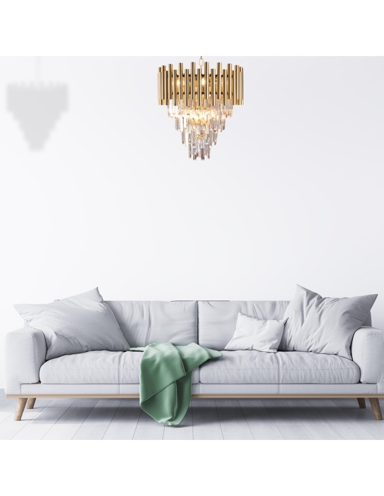 Glamour chandeliers - Milagro Chandelier MADISON GOLD 9xE14 ML5992 - product kolory-swiatla.pl 7