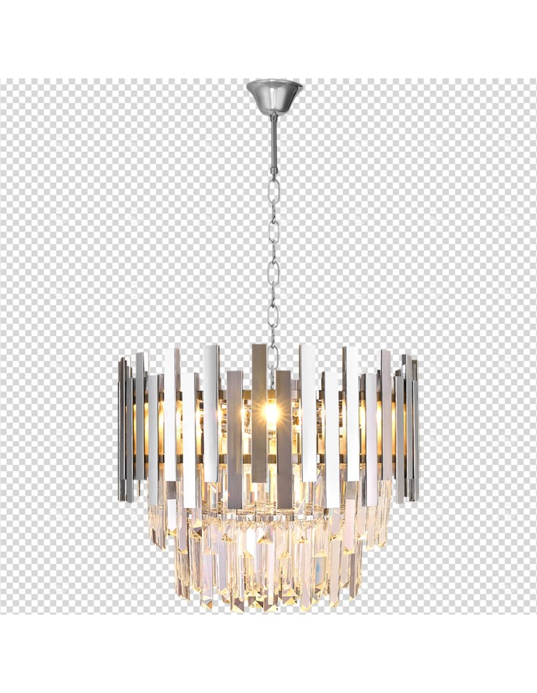 Glamour chandeliers - Milagro Chandelier ASPEN CHROME 6xE14 ML5996 - product kolory-swiatla.pl 8