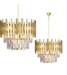 Glamour chandeliers - Milagro Chandelier ASPEN GOLD 6xE14 ML5999 - product 1