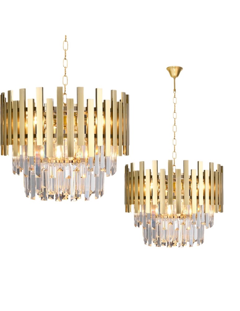 Glamour chandeliers - Milagro Chandelier ASPEN GOLD 6xE14 ML5999 - product kolory-swiatla.pl 1