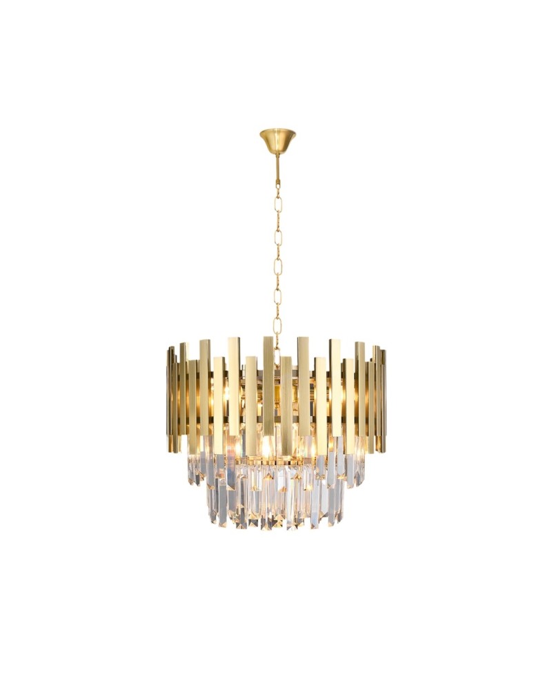 Glamour chandeliers - Milagro Chandelier ASPEN GOLD 6xE14 ML5999 - product kolory-swiatla.pl 2