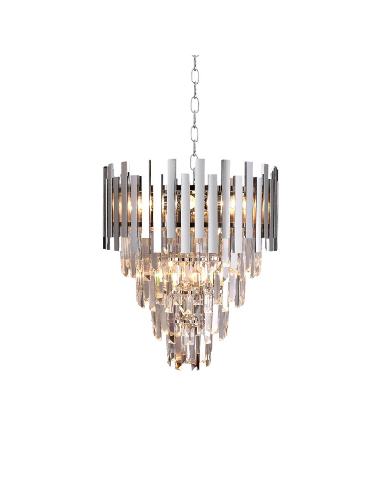 Glamour chandeliers - Milagro Chandelier ASPEN II CHROME 9xE14 ML5997 - product kolory-swiatla.pl 3