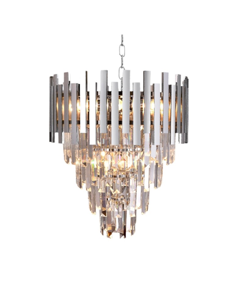 Glamour chandeliers - Milagro Chandelier ASPEN II CHROME 9xE14 ML5997 - product kolory-swiatla.pl 4