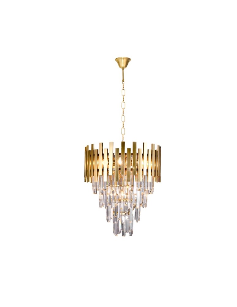 Glamour chandeliers - Milagro Chandelier ASPEN II GOLD 9xE14 ML6000 - product kolory-swiatla.pl 2