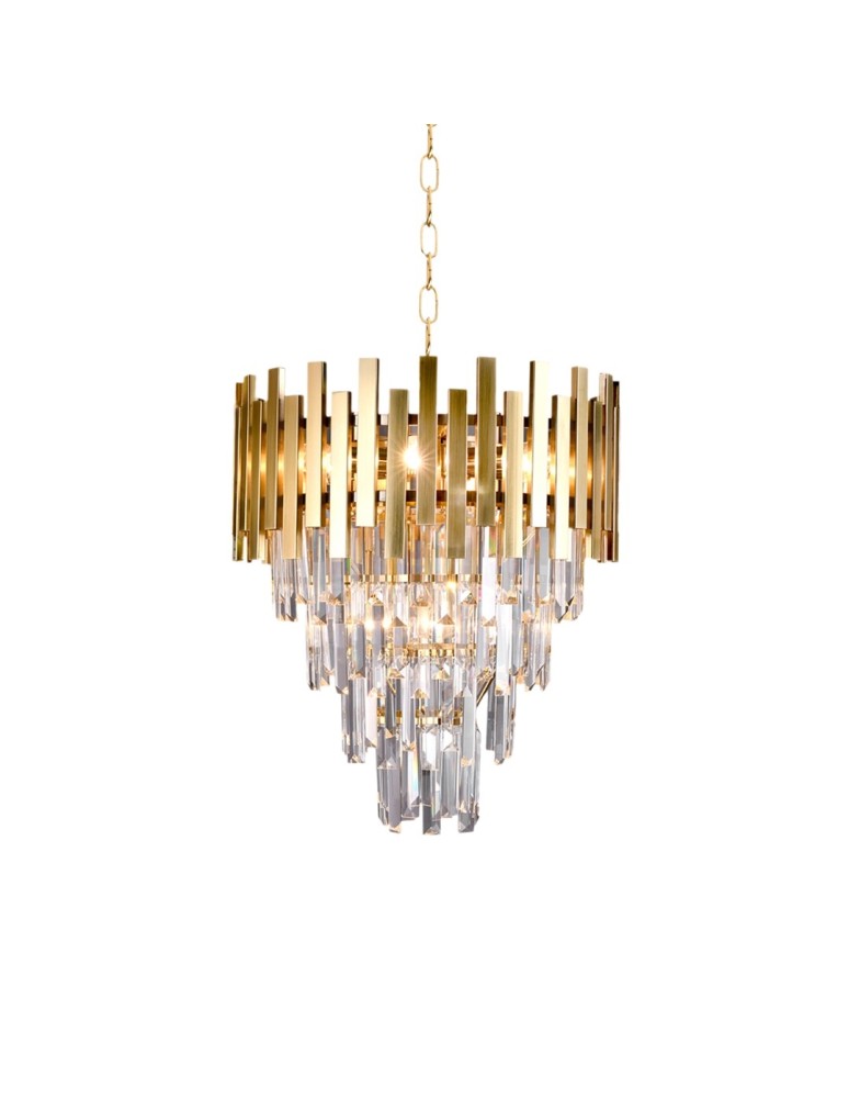 Glamour chandeliers - Milagro Chandelier ASPEN II GOLD 9xE14 ML6000 - product kolory-swiatla.pl 3