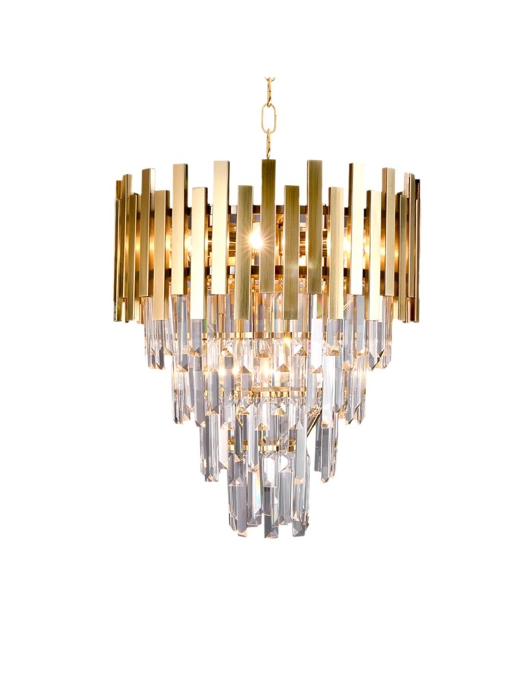 Glamour chandeliers - Milagro Chandelier ASPEN II GOLD 9xE14 ML6000 - product kolory-swiatla.pl 4