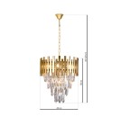 Glamour chandeliers - Milagro Chandelier ASPEN II GOLD 9xE14 ML6000 - product 7