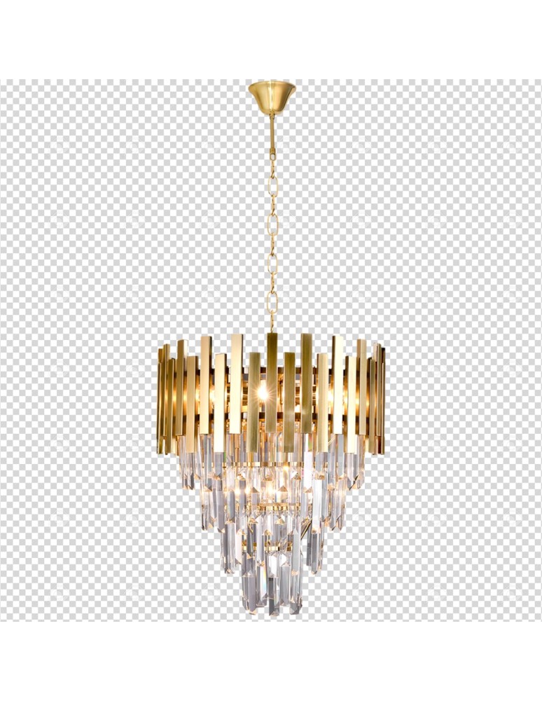 Glamour chandeliers - Milagro Chandelier ASPEN II GOLD 9xE14 ML6000 - product kolory-swiatla.pl 8